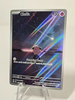 Pokemon Cleffa SV03: Obsidian Flames 202/197 Illustration Rare Holo Basic 30 HP - Image 1