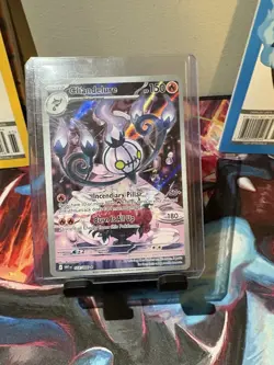 Pokemon Chandelure 103/086 SV: White Flare Holo Illustration Rare NM - Image 1