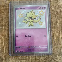 Abra 148/091 - SV: Paldean Fates (PAF) Shiny Rare Pokemon TCG NM - Image 1