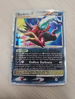 Pokemon 2007 Black Star Promo Darkrai LV.X DP19 MP Very Damaged!! - Image 1