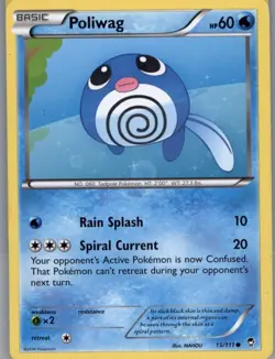 Pokemon TCG XY - Furious Fists #15/111 Poliwag - Image 1
