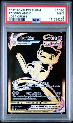 2022 Pokemon SW&SH LOST ORIGIN TG30 MEW V-MAX FA Illustration Rare | PSA 9 | - Image 1