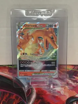 Pokemon Charizard VSTAR 018/172 Brilliant Stars Ultra Rare Holo HP 280 Star Bla… - Image 1