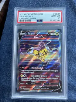 2023 Pokemon SWSH Crown Zenith #GG41 Fa/Raikou v PSA 10 Gem Mint - Image 1