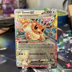 Pokemon TCG Eevee EX 075/131 Prismatic Evolutions Double Rare - Image 1