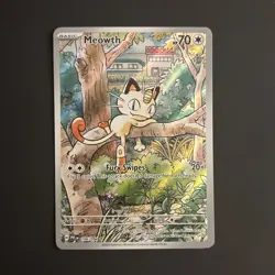 Pokemon TCG Meowth 106/094 Phantasmal Flames Holo Illustration Rare 70 HP - Image 1