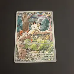 Pokemon TCG Meowth 106/094 Phantasmal Flames Holo Illustration Rare 70 HP - Image 2