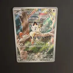 Pokemon TCG Meowth 106/094 Phantasmal Flames Holo Illustration Rare 70 HP - Image 3