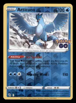 Articuno 024/078 Holo Rare Pokemon GO Pokemon TCG Reverse Holo NM - Image 1