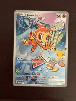 Pokemon Chimchar Mega Evolutions first partner Promo 041 Basic - Image 1