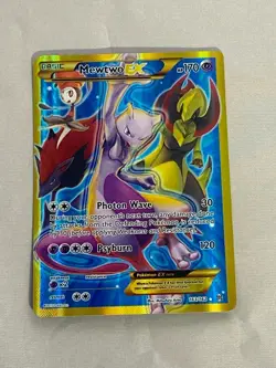 Pokemon Mewtwo EX Secret Rare Full Art Breakthrough 163/162 - Image 1