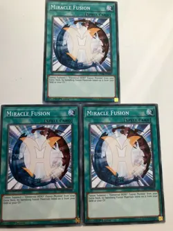Yugioh Miracle Fusion LED6-EN020 Common NM x3 Play Set - Image 1