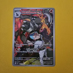 Team Rocket's Houndoom 191/182 Destined Rivals Pokemon Illustration Rare NM - Image 1
