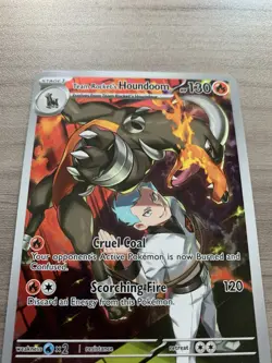 Team Rocket's Houndoom (191/182) Destined Rivals Illustration Rare Pokemon Card - Image 5