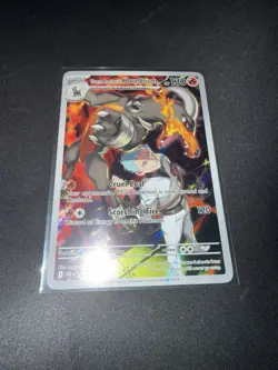 Team Rocket's Houndoom (191/182) Destined Rivals Illustration Rare Pokemon Card! - Image 1