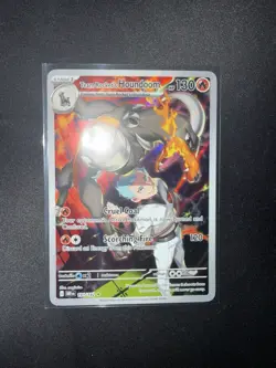 Team Rocket's Houndoom (191/182) Destined Rivals Illustration Rare Pokemon Card! - Image 2