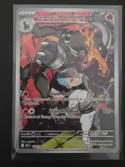 Team Rocket's Houndoom Illustration Rare 191/182 Pokemon Destined Rivals - Image 1