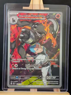 Team Rocket's Houndoom (191/182) Destined Rivals Illustration Rare Pokemon Card! - Image 3