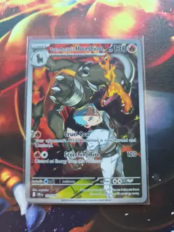 Pokemon TCG Team Rocket's Houndoom Illustration Rare Destined Rivals 191/182 - Image 1