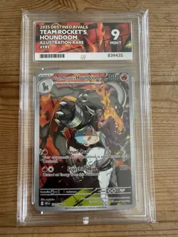 Pokemon Team Rocket's Houndoom Illustration Rare Destined Rivals 191/182 ACE 9 - Image 1