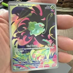 Pokemon Bulbasaur 133/132 Me01: Mega Evolution Illustration Rare Holo 80 HP - Image 1