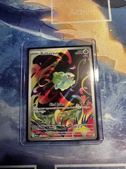Pokemon Bulbasaur 133/132 Me01: Mega Evolution Illustration Rare Holo 80 HP - Image 1