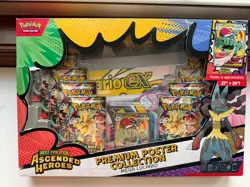 Pokemon Ascended Heroes: Mega Lucario Premium Poster Collection - Damaged Box 📦 - Image 1