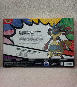 Pokemon TCG - Ascended Heroes Premium Poster Collection Box Mega Lucario SEALED - Image 2