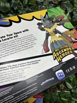 Pokemon Ascended Heroes Mega Lucario Premium Poster Collection Box NEW Sealed - Image 3