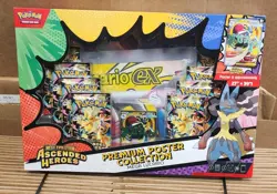 Pokemon Ascended Heroes Mega Lucario Premium Poster Collection Box Sealed - Image 1