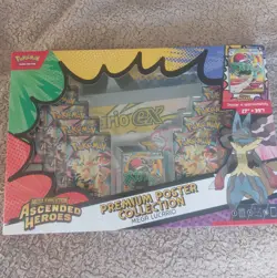 Pokemon Ascended Heroes Mega Lucario Premium Poster Collection Box Sealed - Image 1
