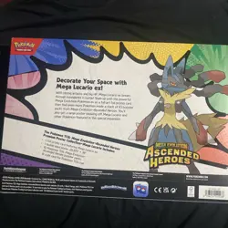 Pokemon TCG Mega Lucario ex Premium Poster Collection Box - Ascended Heroes NEW - Image 2