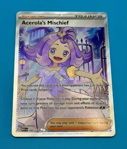 Pokemon Card Acerola's Mischief - 165/132 - ME01: Mega Evolution (MEG) - Image 1