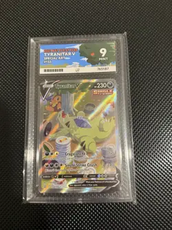 Pokemon TCG Tyranitar V Alt Art Battle Styles Card 155/163 ACE 9 Mint - Image 1
