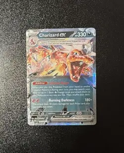 Charizard ex 125/197 Scarlet & Violet Obsidian Flames Pokemon Card NM Pack Fresh - Image 1