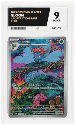 Gloom Illustration Rare #198/197 Obsidian Flames Pokemon Card ACE 9 Mint - Image 1
