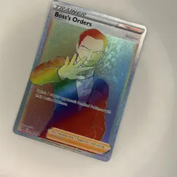 Boss's Orders Trainer Pokemon Card 200/192 Rainbow Rare - Image 2
