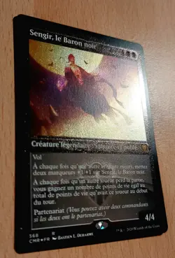MtG Magic # Etched FOIL # Sengir, le Baron noir / the Dark Baron, FRENCH - Image 1