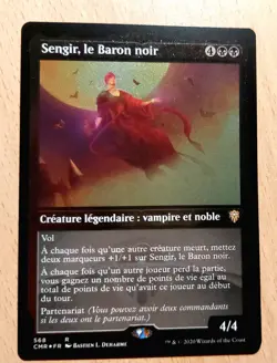 MtG Magic # Etched FOIL # Sengir, le Baron noir / the Dark Baron, FRENCH - Image 2