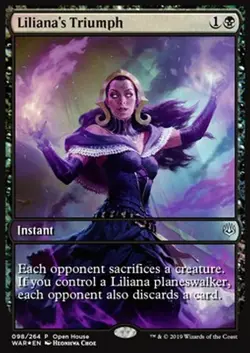 MRM FR/VF FOIL Promo Triomphe de Liliana - Liliana's Triumph MTG Magic WAR - Image 1