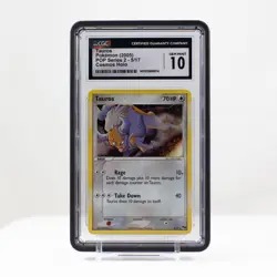 2005 Pokemon Tauros Cosmos Holo POP Series 2 5/17 - CGC Gem Mint 10 POP3 - Image 1