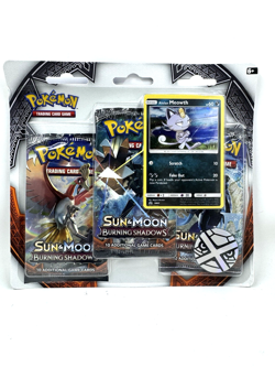 Pokemon Sun & Moon Burning Shadows 3 Booster Packs Alolan Meowth Factory Sealed - Image 1