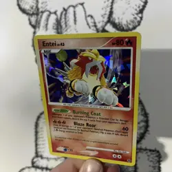 Pokemon Cards - Entei 4/132 Holo Rare Secret Wonders 2007 Pokemon Cracked Ice LP - Image 3