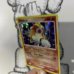 Pokemon Cards - Entei 4/132 Holo Rare Secret Wonders 2007 Pokemon Cracked Ice LP - Image 4