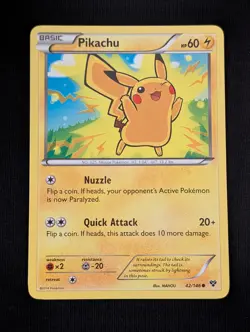 Pikachu XY Base 42/146 Pokemon Non-Holo NM - Image 1