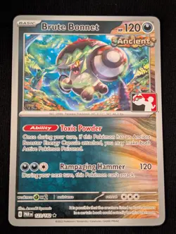 Brute Bonnet 123/182 Play! Prize Pack Series 4 Promo Pokemon TCG 2023 NM - Image 1