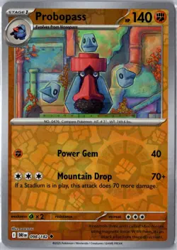 Probopass 098/182 Uncommon Destined Rivals Pokemon Reverse Holo NM/M - Image 1