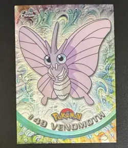 Venomoth 2000 Topps Chrome Pokemon TV Series #49 - Image 1