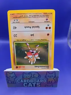 Hitmonchan Base Set Unlimited 7/102 Holo Rare 1999 WOTC Vintage Pokemon - Image 2