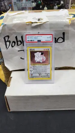 1999 FRENCH CLEFAIRY MELOFEE HOLO BASE SET POKEMON TCG PSA 6 EX-MT #5/102 - Image 1